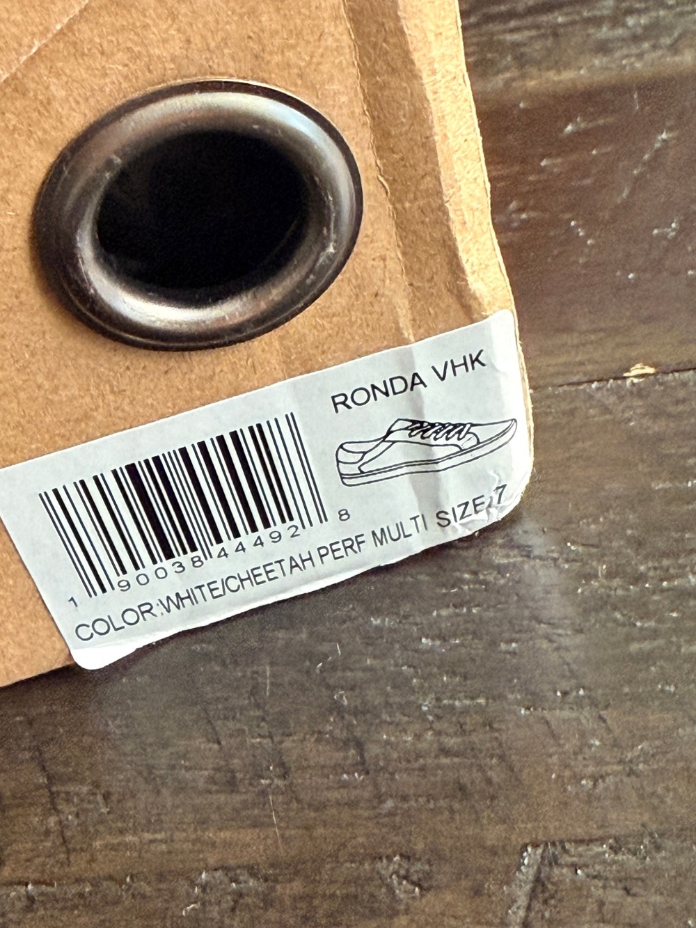 Vintage Havana White Sneakers with Black Spot Accent - Picture 6 of 6